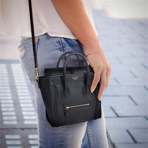 black celine nano luggage|celine nano luggage for sale.